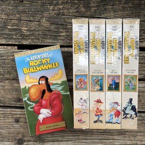 The Adventures of Rocky & Bullwinkle Volume 1-5 VHS 1991 NEW 4/5 SEALED